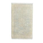 Picture of 1'10" x 3'2" Handmade Turkish Wool Rug - Vintage Faded Area Rug | Soft Beige Rug