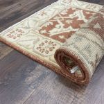 Picture of 2' x 3'3" Handmade Turkish Wool Rug - Vintage Brown Area Rug | Boho Small Rug