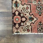 Picture of 1'10" x 3' Handmade Turkish Wool Rug - Vintage Floral Area Rug | Pink Boho Carpet