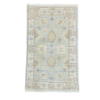 Picture of 1'10" x 3'1" Handmade Turkish Wool Rug - Vintage Floral Area Rug | Soft Blue Boho Rug