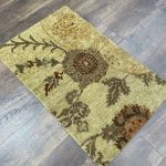 Picture of 1'10" x 3' Handmade Turkish Wool Rug - Vintage Floral Area Rug | Soft Boho Carpet