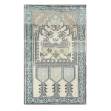 Picture of 3x5 Hand-Knotted Subtle Rug: Vintage Charm for Entryway, Kitchen, or Bedroom – One-of-a-Kind Wool Oastel Neutral Blue Rug