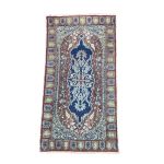 Picture of 2x3.7 Small Vintage Cappadocia Pastel Hand Knotted Soft Rug - Vintage Turkish Wool Rug for Entryway, Foyer, Kitchen, Bedroom Area