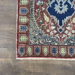 Picture of 2x3.7 Small Vintage Cappadocia Pastel Hand Knotted Soft Rug - Vintage Turkish Wool Rug for Entryway, Foyer, Kitchen, Bedroom Area
