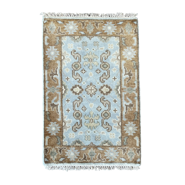 Picture of Handmade Wool Rug 2'1"x3'3" – Cozy Bohemian Accent Rug, Small Area Rug, Soft & Durable Wool, Perfect for Living Room or Entryway