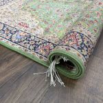 Picture of 2'2"x4'3" Green Modal Silk Rug – Luxuriously Soft, Eco-Friendly Accent Rug for Entryways, Bedrooms, or Small Spaces
