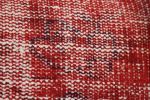Picture of Set of 2 Red Pillows 18x18 - Turkish Over-Dyed Decorative Wool Rug Pillows Pair - Kilim Rug Pillow Covers One-of-Kind Throws for Couch