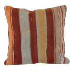 Picture of Vintage Rug Pillow Cover - Hand-Knotted Wool Kilim Cushion 16x16