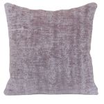 Picture of Solid Wool Rug Pillow 15x15 - Vintage Hand Knotted Wool Kilim Pillow for Couch - Neutral Rug Pillow Cover