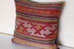 Picture of Vintage Decorative Pillow Cover - Cicim Kilim Rug Pillow Case 16x16