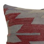 Picture of Wool Vintage Decorative Pillow - Hand-Knotted Wool Kilim Rug Pillow Cover 16x16