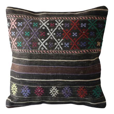 Picture of Antique Kilim Pillow 16x16 Inch- Vintage Decorative Wool Pillow Cover - Rug Pillow Case for Sofa