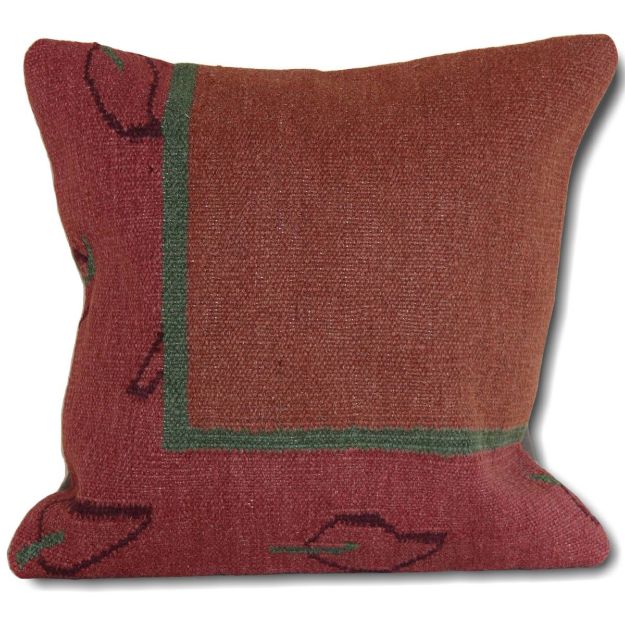 Picture of Antique Kilim Pillow 16x16 - Vintage Rug Pillow Cover for Sofa & Couch