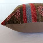 Picture of Kilim Pillow 20x20 - Vintage Decorative Accent Wool Pillow for Couch - Rug Pillow Cover, Perfect Gift, Throw Cushion