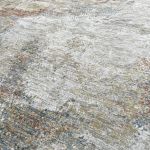 Picture of Sisley Abstract Neutral Cream Blue Low Pile Soft Rug