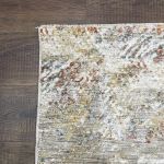 Picture of Sisley Abstract Neutral Cream Blue Low Pile Soft Rug