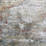 Picture of Sisley Abstract Neutral Cream Blue Low Pile Soft Rug