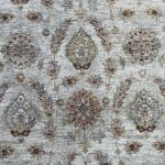 Picture of Sisley Blue and Rust Floral Vintage Distressed Rug