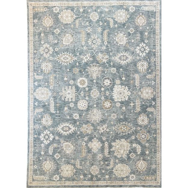 Picture of Sisley Blue Gray Oushak Distressed Rug