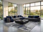 Picture of Pacific Blue Gray Abstract Rug 